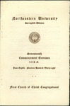 Commencement Program, 1938 by Northeastern University Springfield Division