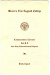 Commencement Program, 1954