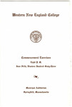 Commencement Program, 1963 by Western New England College