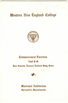 Commencement Program, 1967 by Western New England College