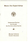 Commencement Program, 1969 by Western New England College