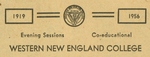 Western New England College logo, 1956 by Western New England College